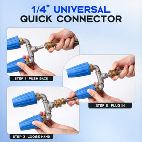 Kytvl Dual Turbo Nozzle side view highlights compact, sturdy design.