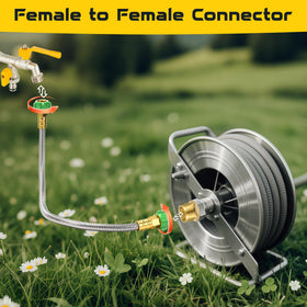 Kytvl leakproof brass female-to-female connectors ensure a clean seal