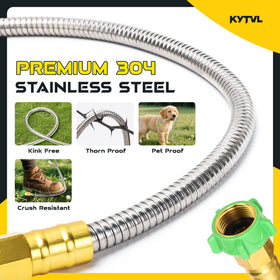 Kytvl kink-free flexible metal design enables smooth water flow around corners.