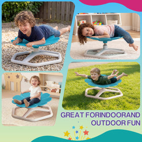 KYZDZQ spinning chair blue anti slip base keeps kids safe on various floors