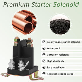 KZDAZ starter solenoid showing four terminals for versatile connections