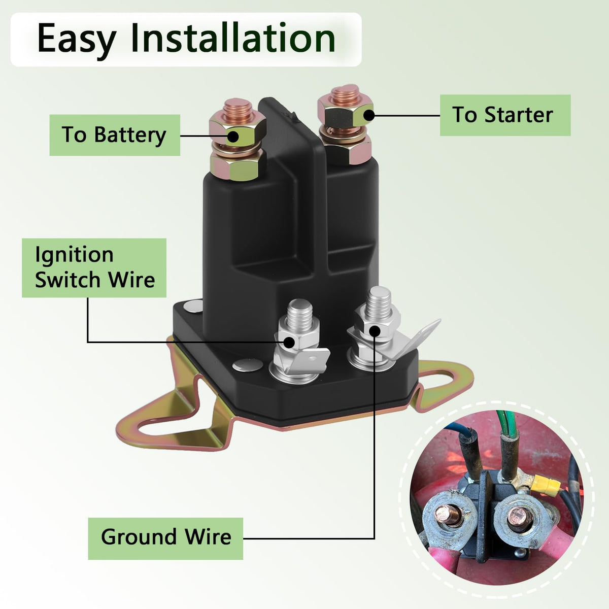 KZDAZ starter solenoid replaces common part numbers on popular brands