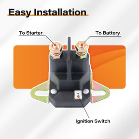 KZDAZ 435-700 starter solenoid installation diagram for easy mounting