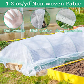 LHongL frost protection drape over plants supports germination