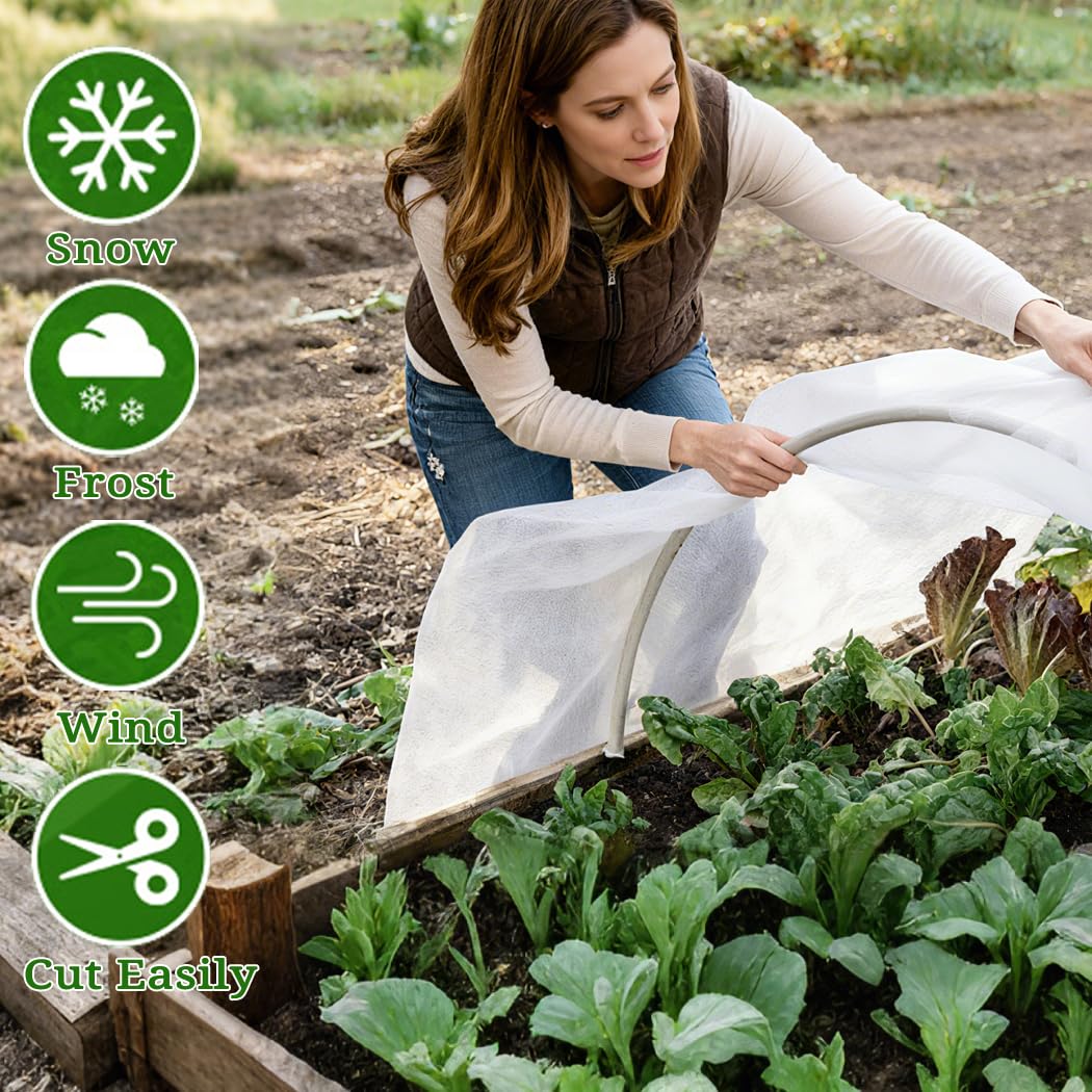 LHongL reusable floating row cover extends your growing season