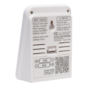 La Crosse Technology 308-1409WNH-CBP trend arrows indicate warming or cooling tendencies.
