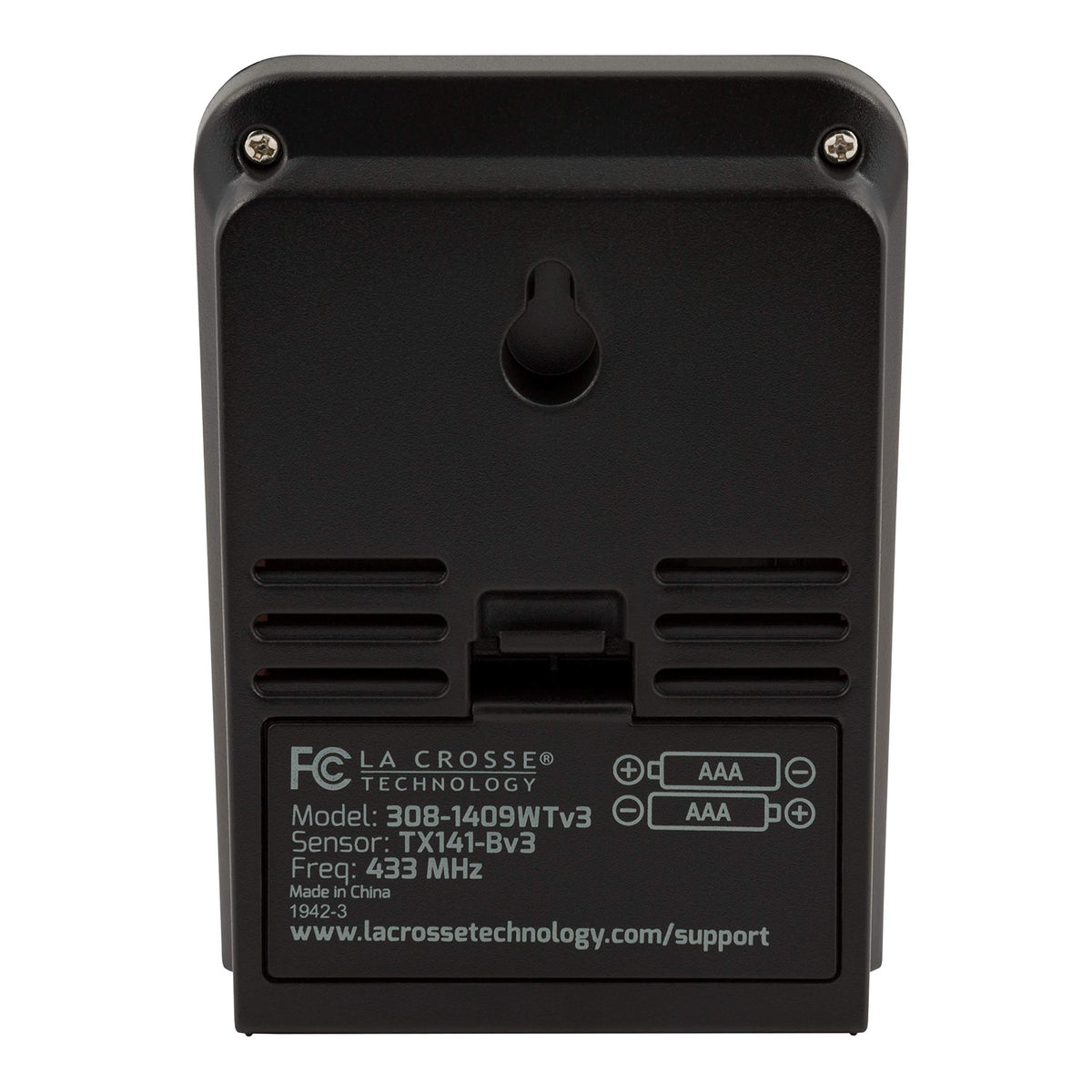 La Crosse Technology 330-foot transmission range for flexible placement within your home.