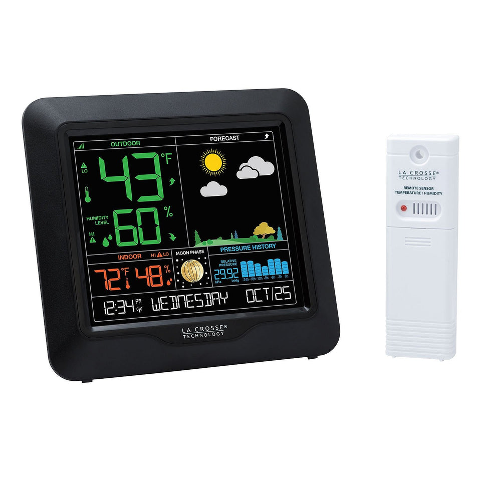 La Crosse Color Forecast Station with large display for quick climate checks.