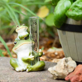 La Crosse rain gauge collection slide-out for convenient maintenance.