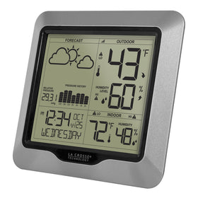 TX141TH-BV2 wireless sensor monitors outdoor temperature and humidity.
