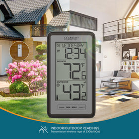 La Crosse WS-9160UV3 outdoor sensor provides real-time outdoor readings.