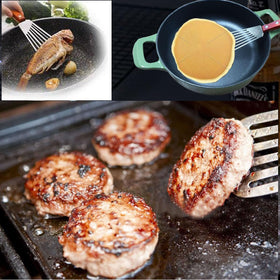 La Cuisine fish spatula in pan flipping delicate fillet without tearing
