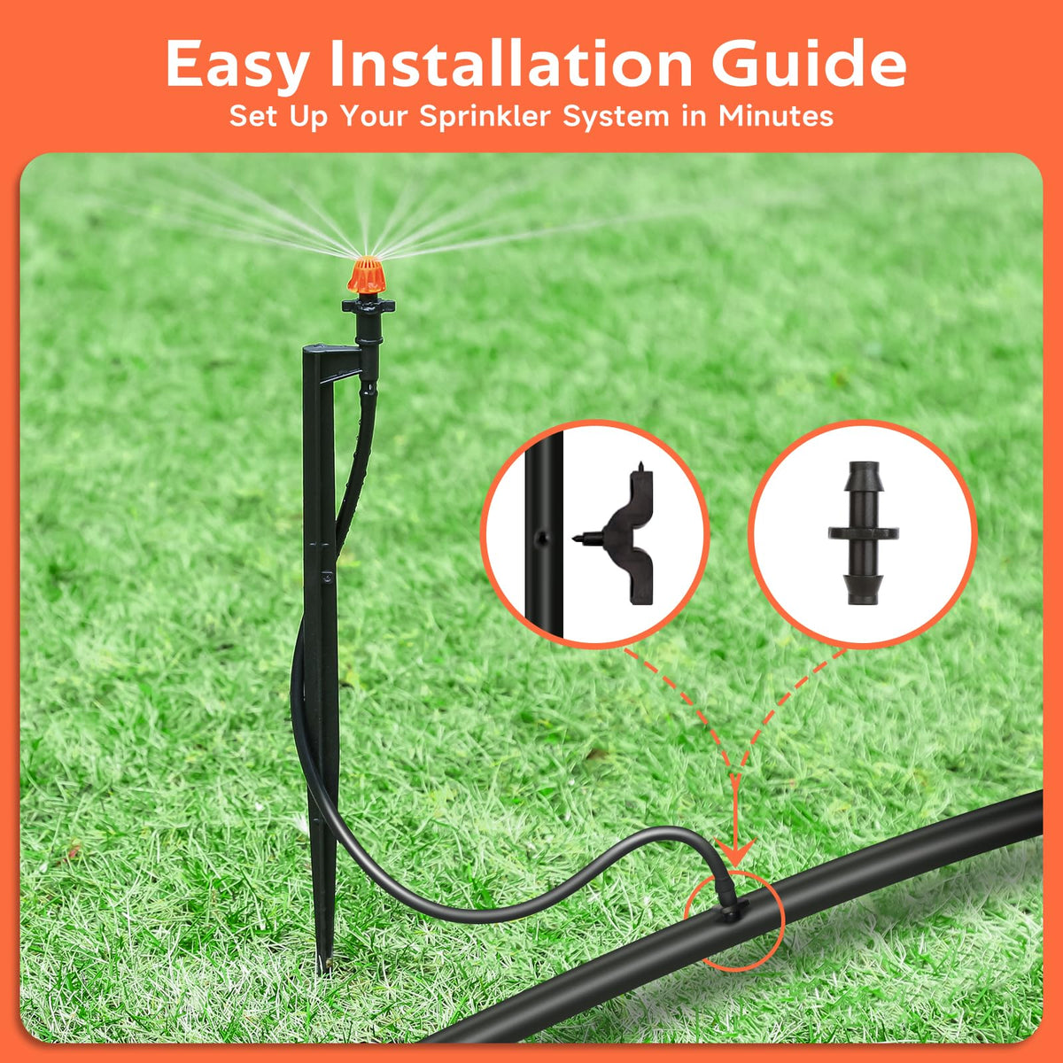 La Farah 16-inch tubing included to extend irrigation layout