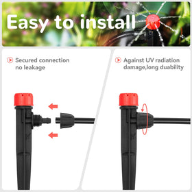 La Farah barbed connector compatible with 4mm inner tubing.