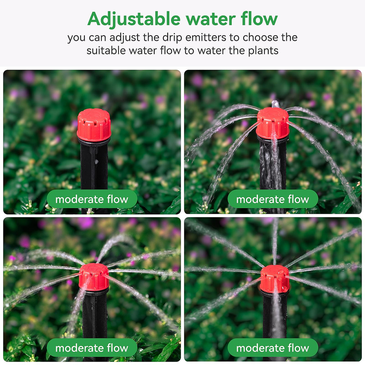 La Farah 5-inch stake positions emitters precisely for pots and planters