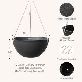 LA JOLIE MUSE drainage hole and removable plug for easy water control.