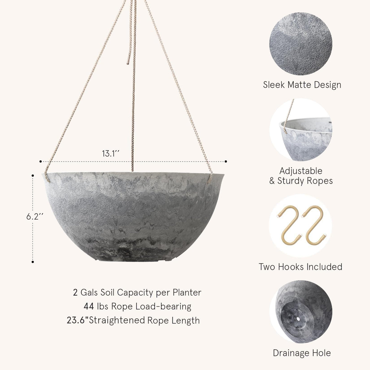 LA JOLIE MUSE base water reservoir supports balanced irrigation