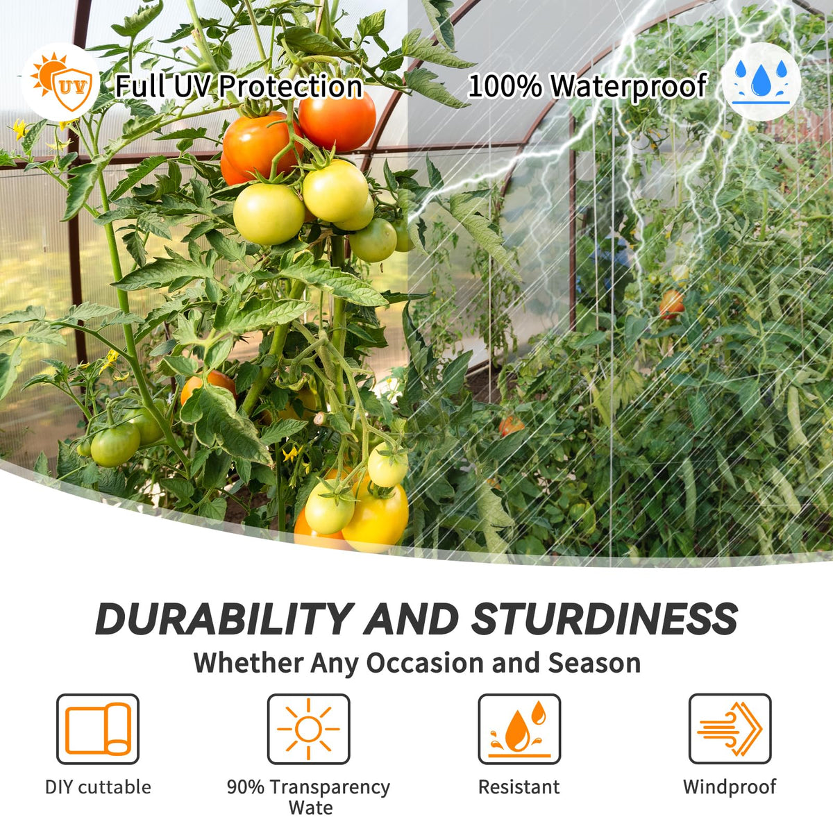 Laapee easy-cut size supports fast setup for grow tunnels, beds, and covers.