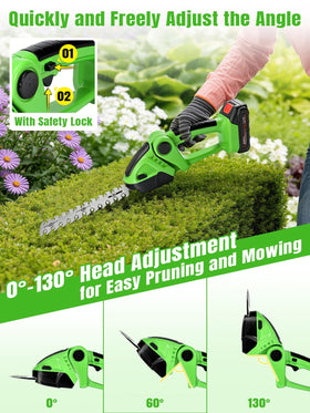 laapee lightweight trimmer with ergonomic non-slip handle for comfort