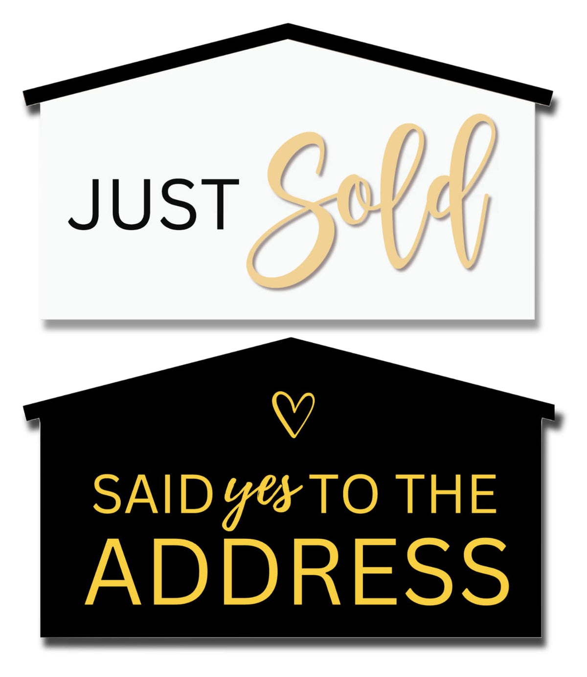 Labend Home 17-inch Sold Sign front view for real estate photos