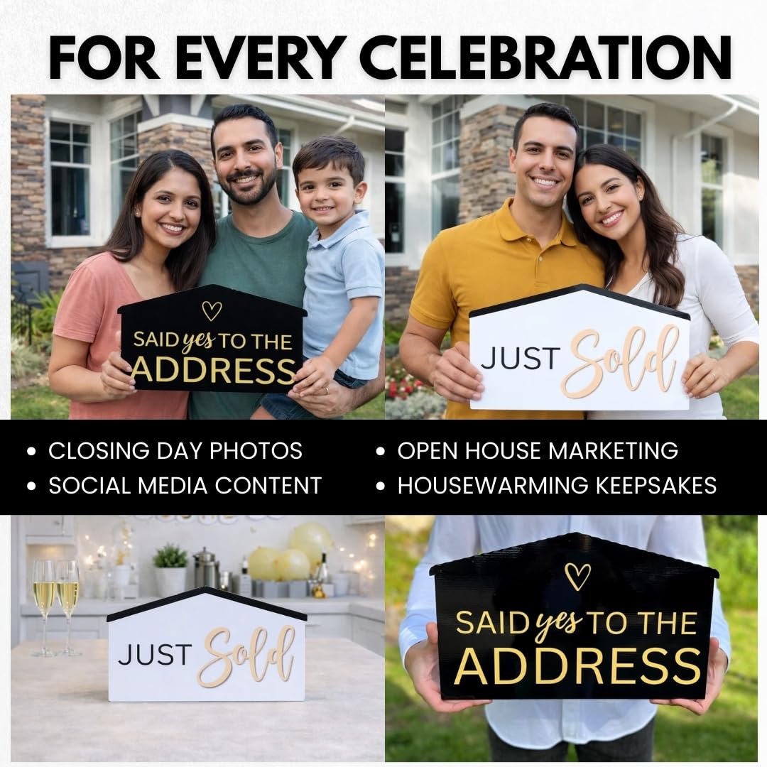 Labend Home Sold Sign prop ideal for social media marketing