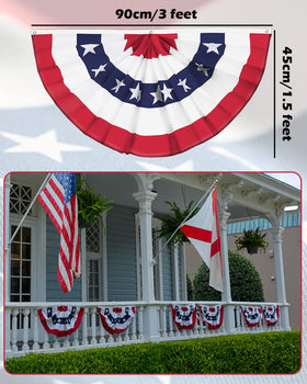 Labeol outdoor bunting banner with three grommets for easy mounting