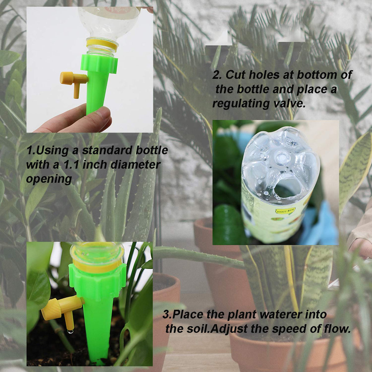LABOTA bottle-insertion demo showing tool-free setup with common beverages