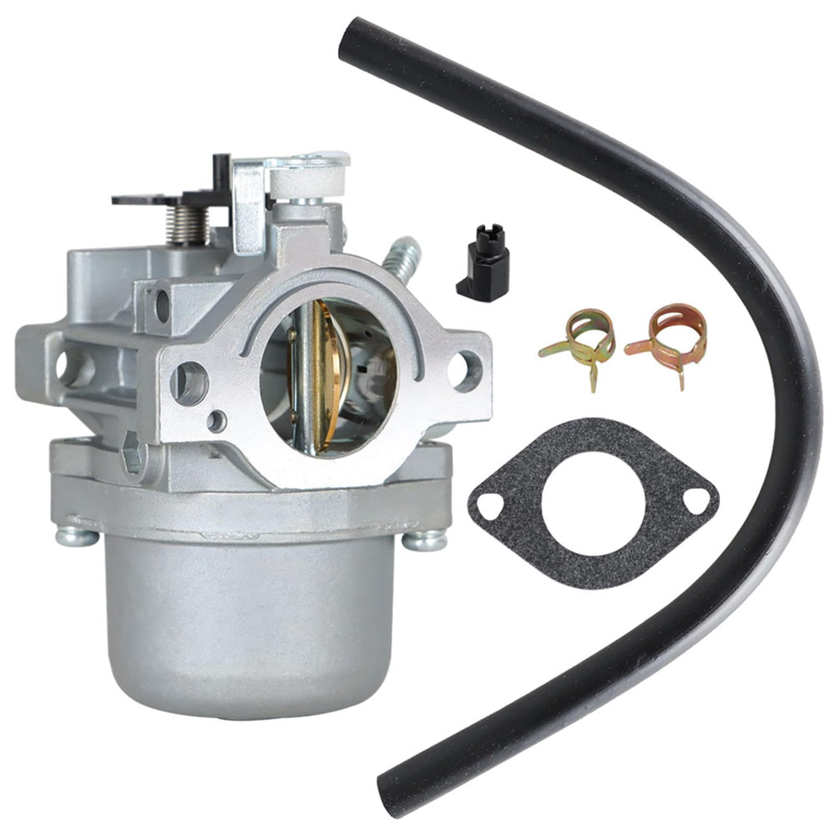 Labwork carburetor for Briggs Stratton 590399 with gasket for easy engine replacement.