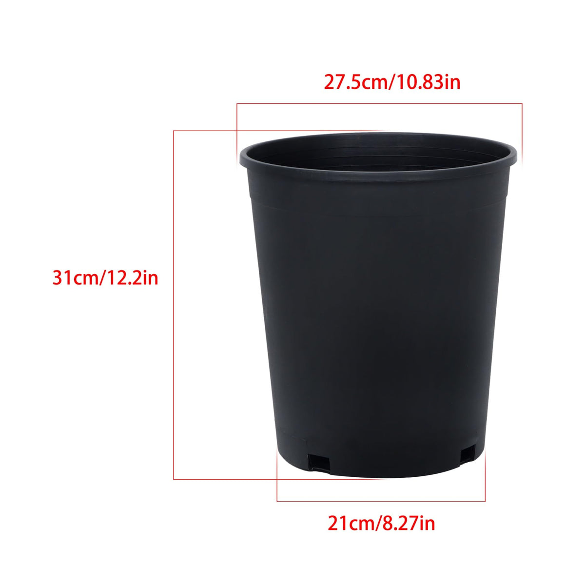 Labworkauto 2-gallon nursery pot featuring a wide rim for easy handling and stacking