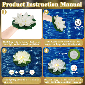 LACGO lotus light enhances weddings and garden ponds with soft illumination