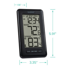 La Crosse outdoor temperature sensor TX141-Bv4 included for remote readings.