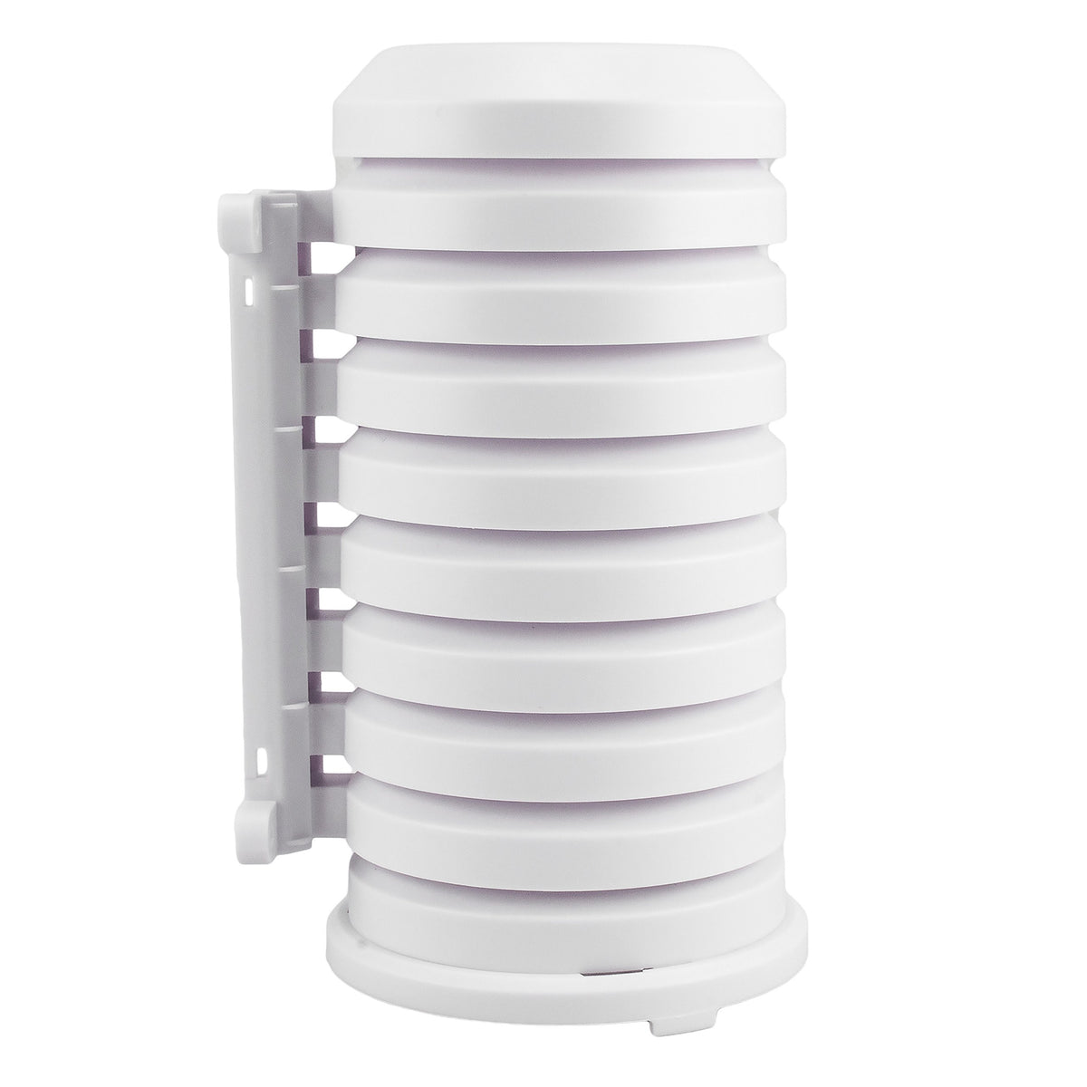 La Crosse Technology 925-1418 shield mounted on wall demonstrates secure installation