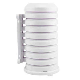 La Crosse Technology 925-1418 shield mounted on wall demonstrates secure installation