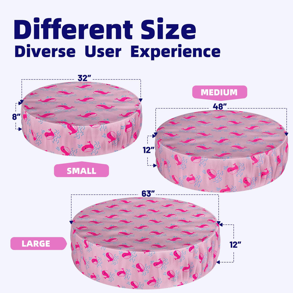 Ladadee foldable dog pool cover on a 63-inch pool highlighting reliable coverage and water conservation