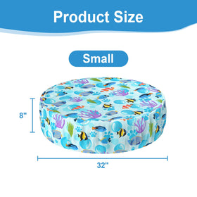 Ladadee foldable round pool cover 63in shields large pools from dirt and sun