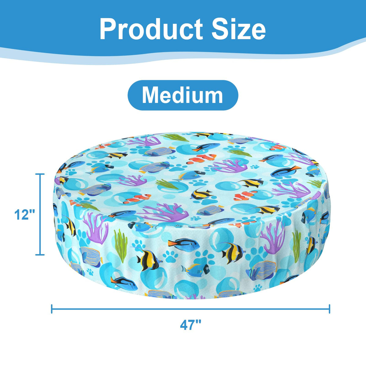 Ladadee collapsible design pool cover for easy storage after use.