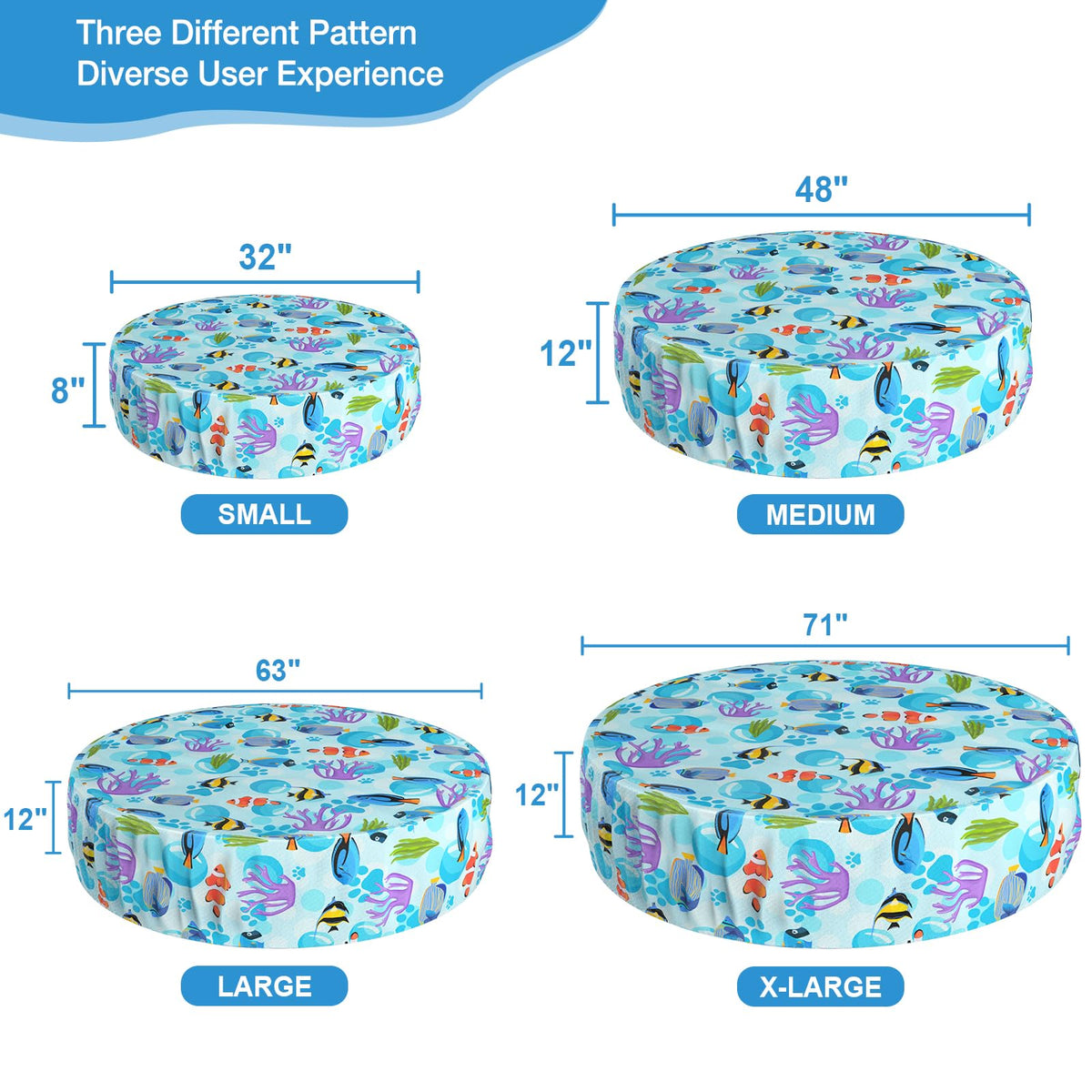 Ladadee waterproof PVC coating on the pool cover provides durable rain protection