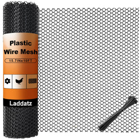 Laddatz plastic chicken wire mesh roll for pet fences and garden protection.