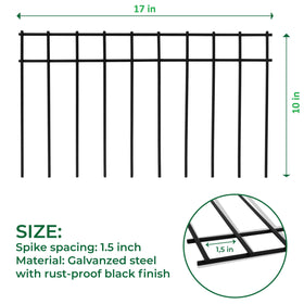 Close-up of LADECH ground stakes showing 1.5-inch spike spacing for secure installation.