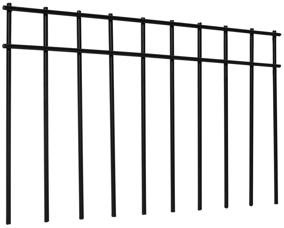 LADECH 17x10 No Dig Barrier Fence pack of 10 protects pets and garden borders.