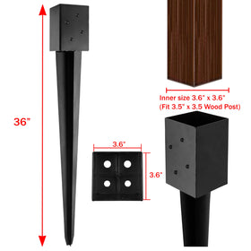 LADECH no-dig installation demonstrated with hammer for quick setup