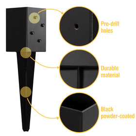LADECH screws and driver bit speed up post mounting