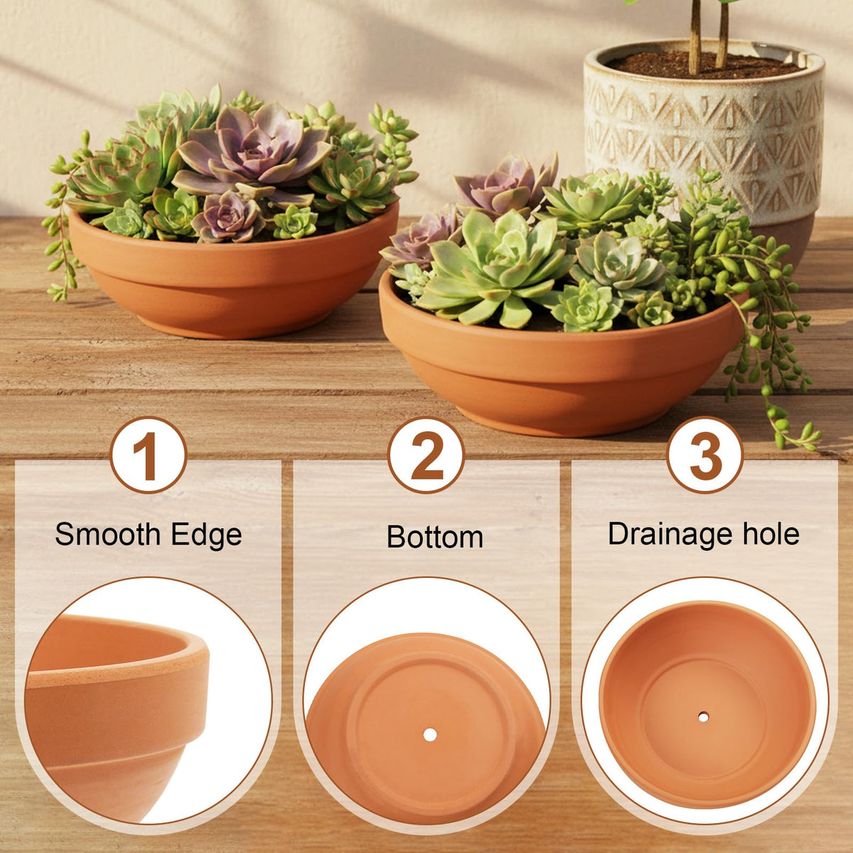 Laerjin clay pot baked at high temperature for durability