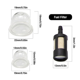 Laffoonparts AC04122 primer bulb close-up highlighting quick snap-in replacement.