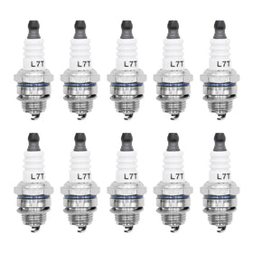 laffoonparts spark plug kit packaging shows 10 plugs for reliable replacement.