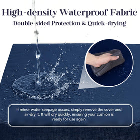 L'AGRATY deep-seat cushions with 30D foam offer fast rebound and comfort.