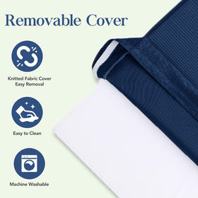 L'AGRATY hidden-zip water-resistant cushion navy for a sleek look