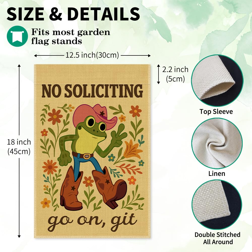 LAGZDFC Double-sided garden flag displays vivid pattern for outdoor display.