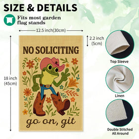 LAGZDFC Double-sided garden flag displays vivid pattern for outdoor display.