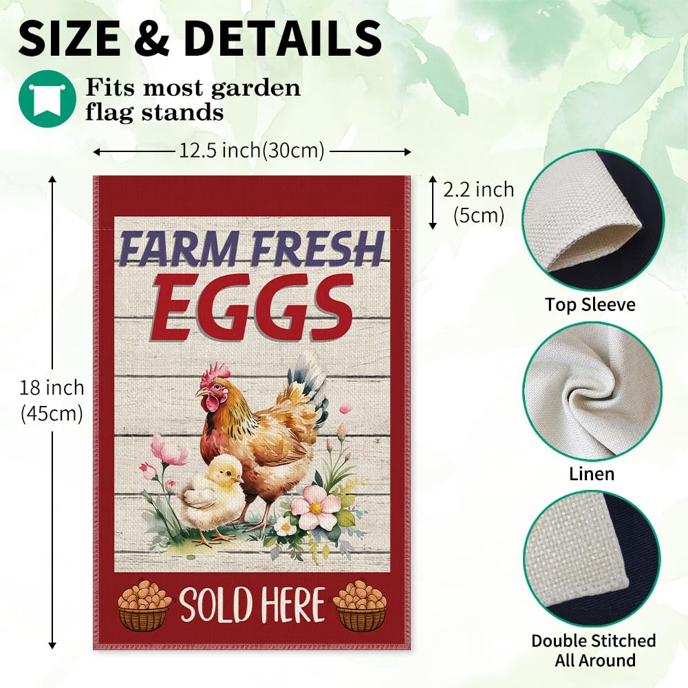 LAGZDFC Welcome to the Farm flag, perfect for chicken lover spaces.